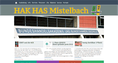 Desktop Screenshot of hakmistelbach.ac.at