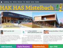 Tablet Screenshot of hakmistelbach.ac.at